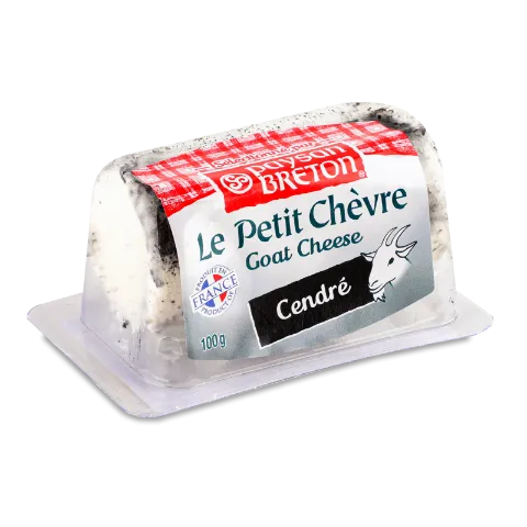 Сир Paysan Breton вкритий попелом 45% коз/мол