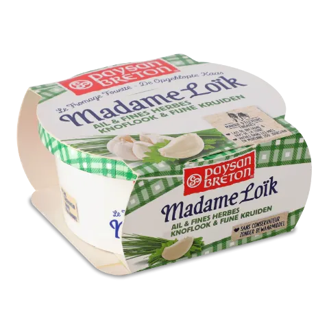 Сир Paysan Breton Мадам Лоїк з часником та травами