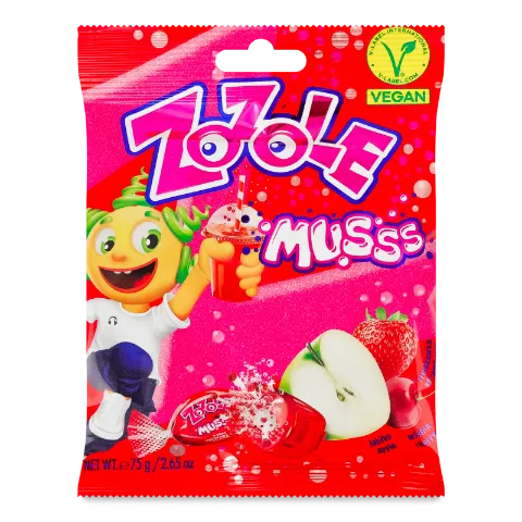 Цукерки Zozole яблуко-полуниця-вишня