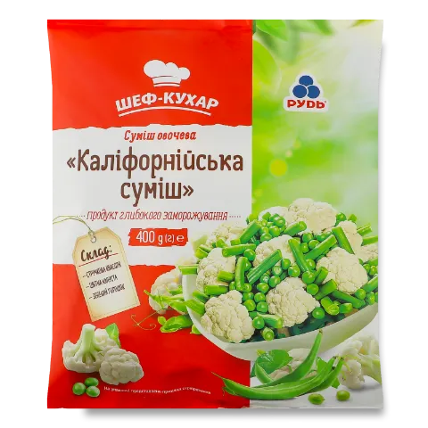 Суміш овочева Рудь Каліфорнійська суміш заморожена