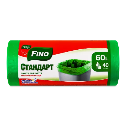 Пакеты для мусора Fino стандарт 60л 40 шт.