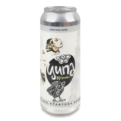 Пиво Ципа Квітка світле нефільтроване з/б