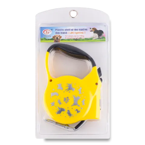 Повідець-рулетка д/тварин до 15кг з ліхтар 3м мікс