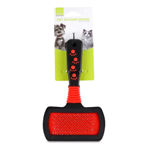 Щітка-пуходерка для тварин двостороння 18x10,5см