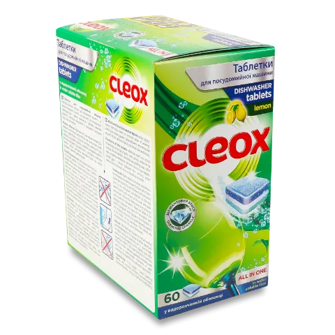 Таблетки Cleox All-in-One для посудомийних машин
