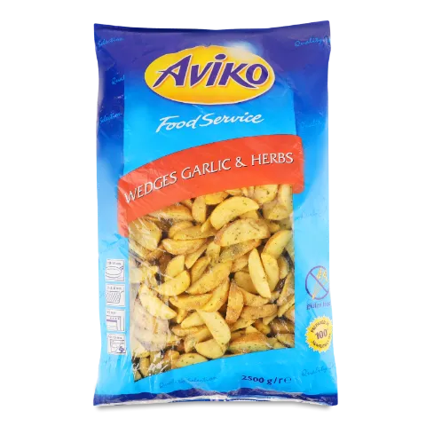 Картопля Aviko дольки з часником та зеленню