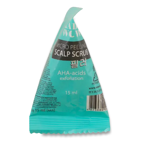 Скраб-микропилинг кожи головы LadyWow з AHA-кислотами 15мл