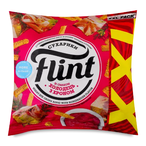 Сухарики Flint пшенич-житні смак холодець з хроном
