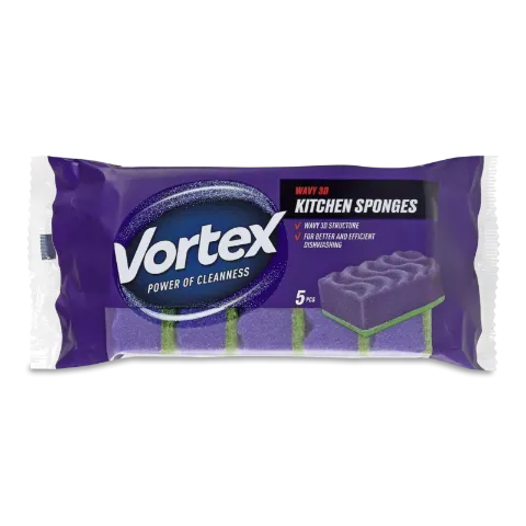 Губки кухонні Vortex 3D wave