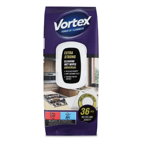 Серветки вологі Vortex Extra Strong клапаном