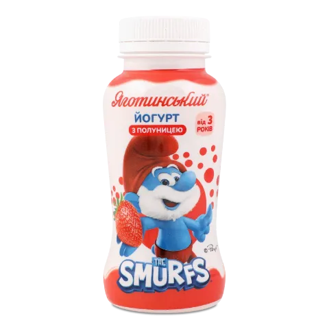 Йогурт «Яготинський» з полуницею питний 1,5%, пляшка
