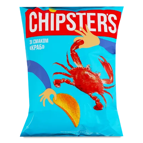 Чипси Chipster's картопляні зі смаком краба