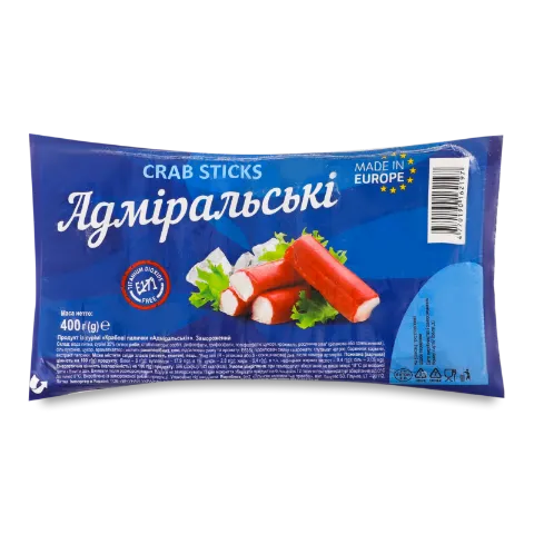 Палички крабові Адміральські заморожені