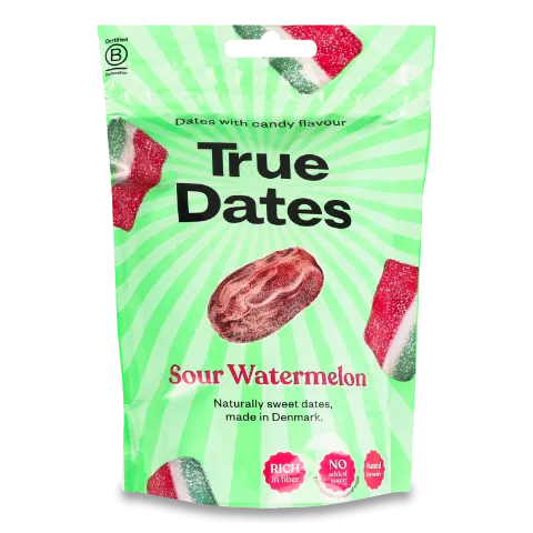 Фініки True Dates Sour Watermelon сушен смак кавун