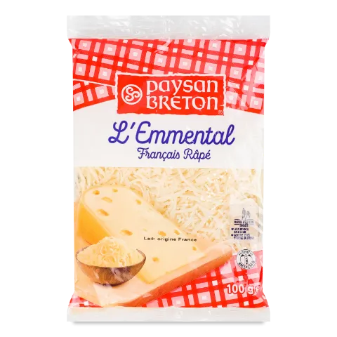 Сир Paysan Breton Ементаль тертий 45%