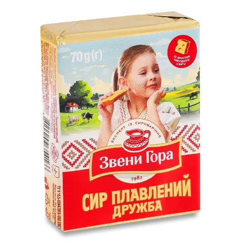 Сир плавлений «Звени Гора» «Дружба» 36%