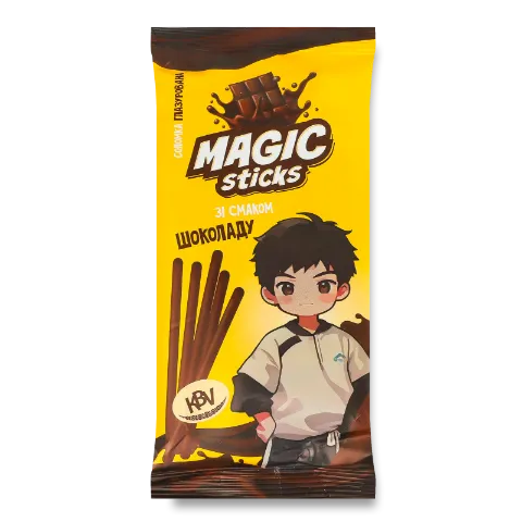 Соломка KBV Magic sticks глазур зі смаком шоколаду