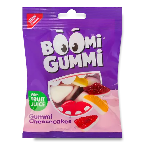 Цукерки Boomi Gummi Cheesecakes желейні