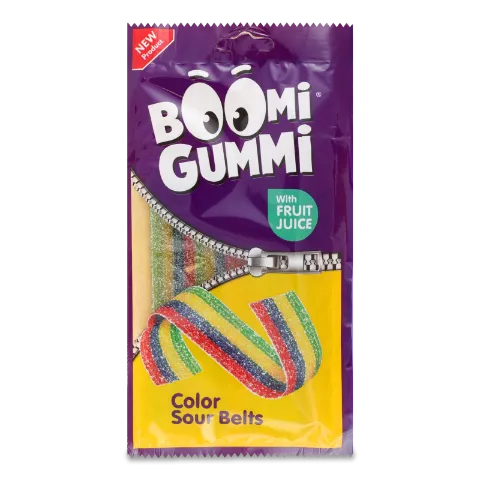Цукерки Boomi Gummi Sour belts желейні