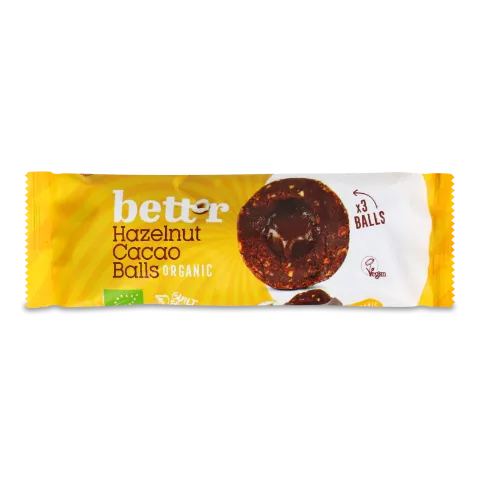 Кульки Bett'r фруктові зі смаком фундук-какао