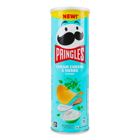 Чипси Pringles зі смаком вершковий сир-зелень