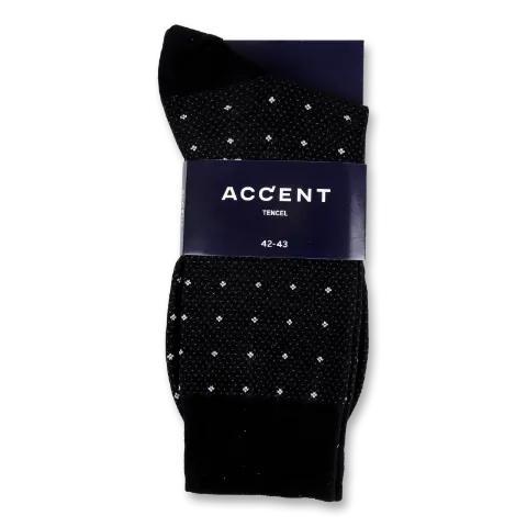Шкарпетки чоловічі Accent 20109 чорний р.42-43