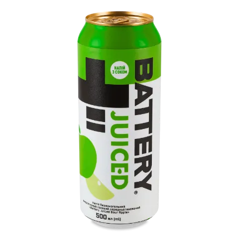 Напій енерг Battery Juiced Sour Apple б/а з/б