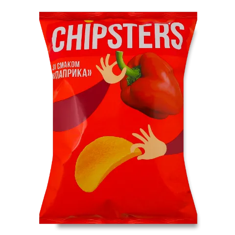 Чипси Chipster's картопляні зі смаком паприки