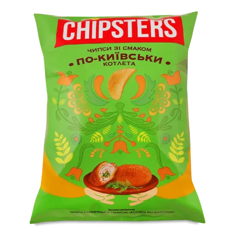 Чипси Chipster's картопляні зі смаком котлети по-київськи