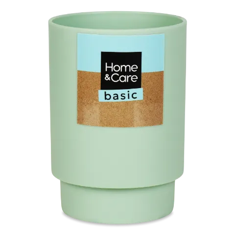 Стакан для зубних щіток Home&Care Basic оливковий