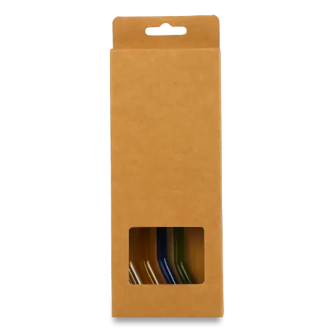 Набір трубочок Eat&Drink скляні кольор 5пр 988364