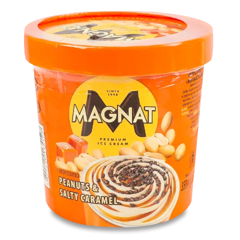 Морозиво Magnat Peanuts&Salty caramel, стакан