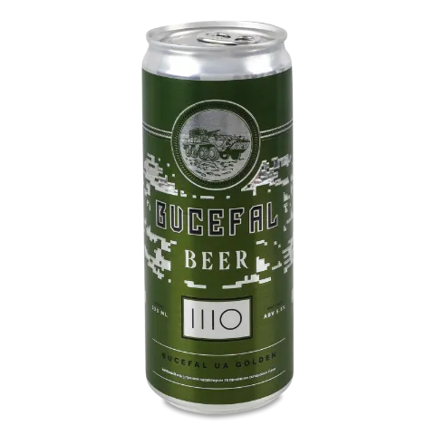 Пиво IIIO Brewery Bucefal світле н/ф з/б