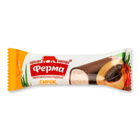 Сирок глазурований «Ферма» абрикос, 16%