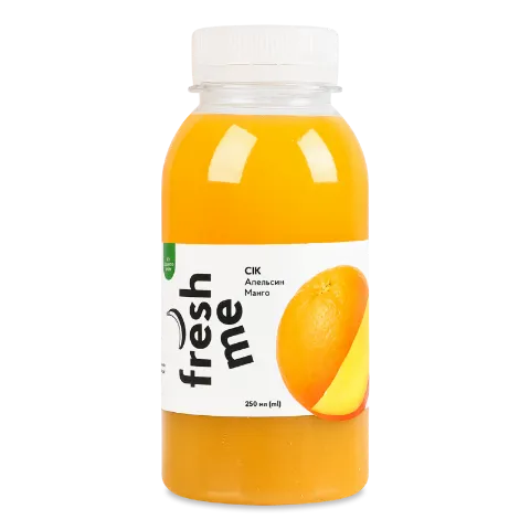Сік Fresh me апельсиновий з пюре манго пастеризов