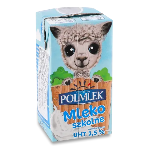 Молоко ультрапастеризов Polmlek Шкільне молоко1,5%