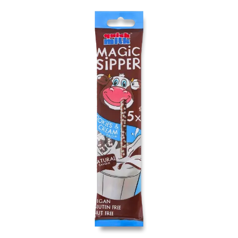 Соломинка Quick Milk для молока зі смаком печиво цукрова