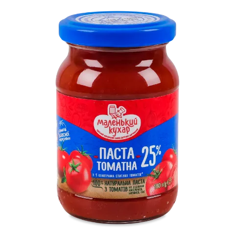 Паста томатна Маленький кухар пастеризована25% с/б
