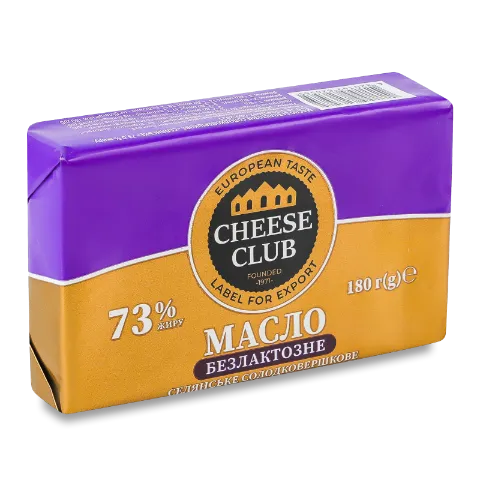 Масло солодковерш Cheese Club «Селянське» безлактозне 73%