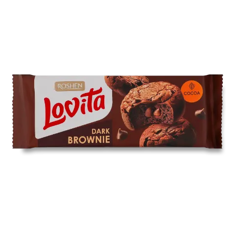 Печиво Roshen Lovita Brownie з какао