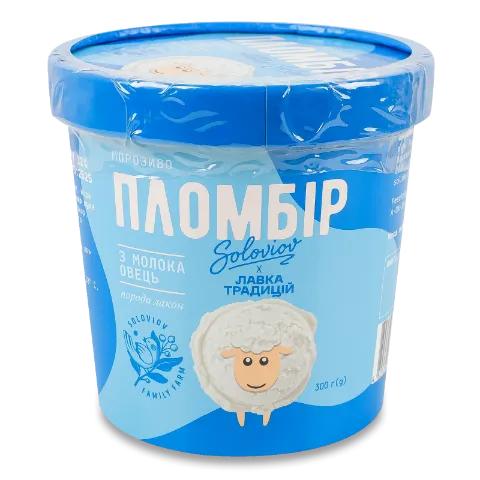 Морозиво «Лавка Традицій» Soloviov пломбір з овечого молока 12%