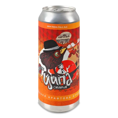 Пиво Ципа Самотня світле нефільтроване з/б