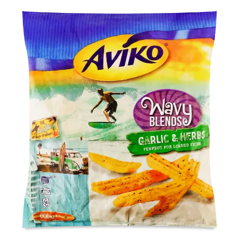 Картопля Aviko фрі хвиляста часник та трави