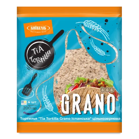 Тортилья Київхліб Tia Tortilla Grano іспанська цільнозернова