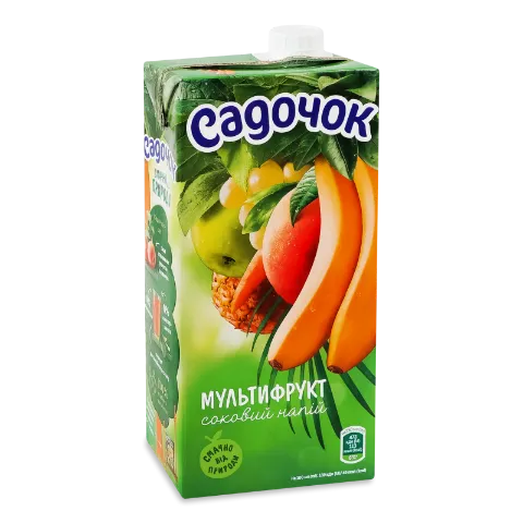 Напій соковий Садочок мультифрукт з м'якоттю