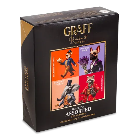 Чай чорний Graff Асорті чайних смаків 4*8пак