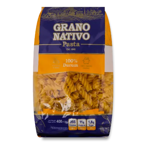 Вироби макаронні Grano Nativo Спіральки 100% durum