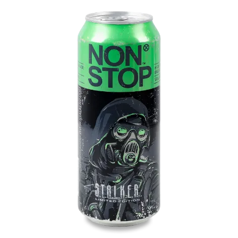 Напій енергетичний Non Stop Stalker Green безалкогольний сильногазований з/б