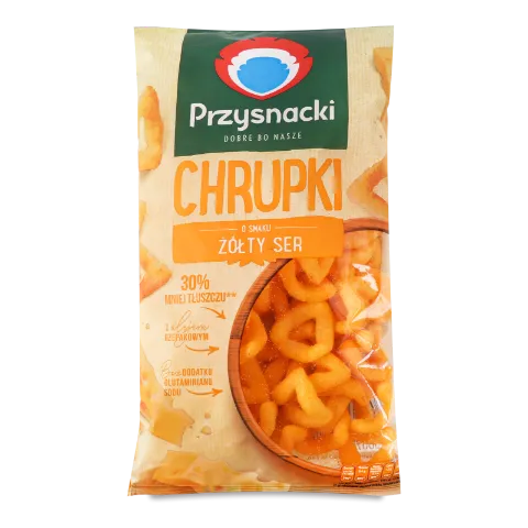 Снеки Przysnacki кукурудзяні зі смаком сиру