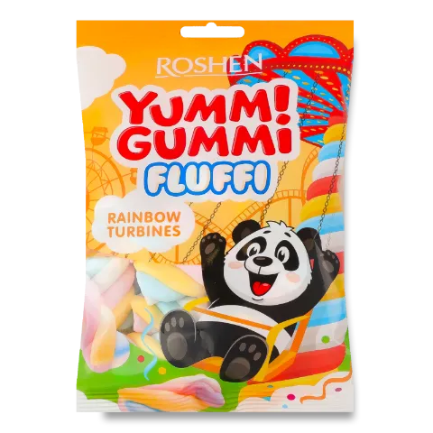 Маршмелоу Roshen YummiGummiFluffi Rainbow Turbines